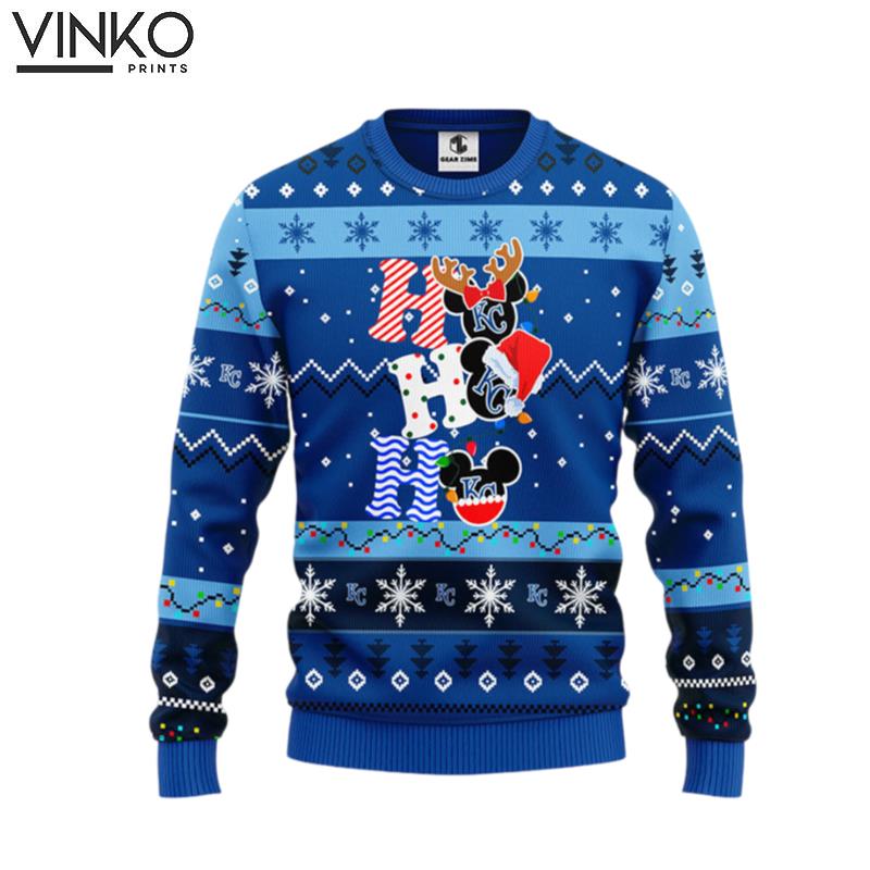 Kansas City Royals Hohoho Mickey Ugly Christmas Sweater