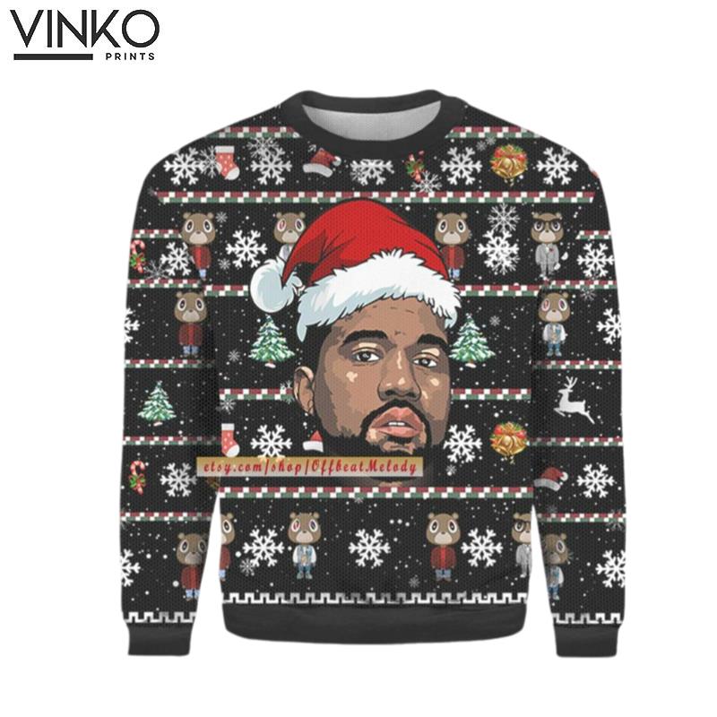 Kanye 3D Ugly Christmas Sweater