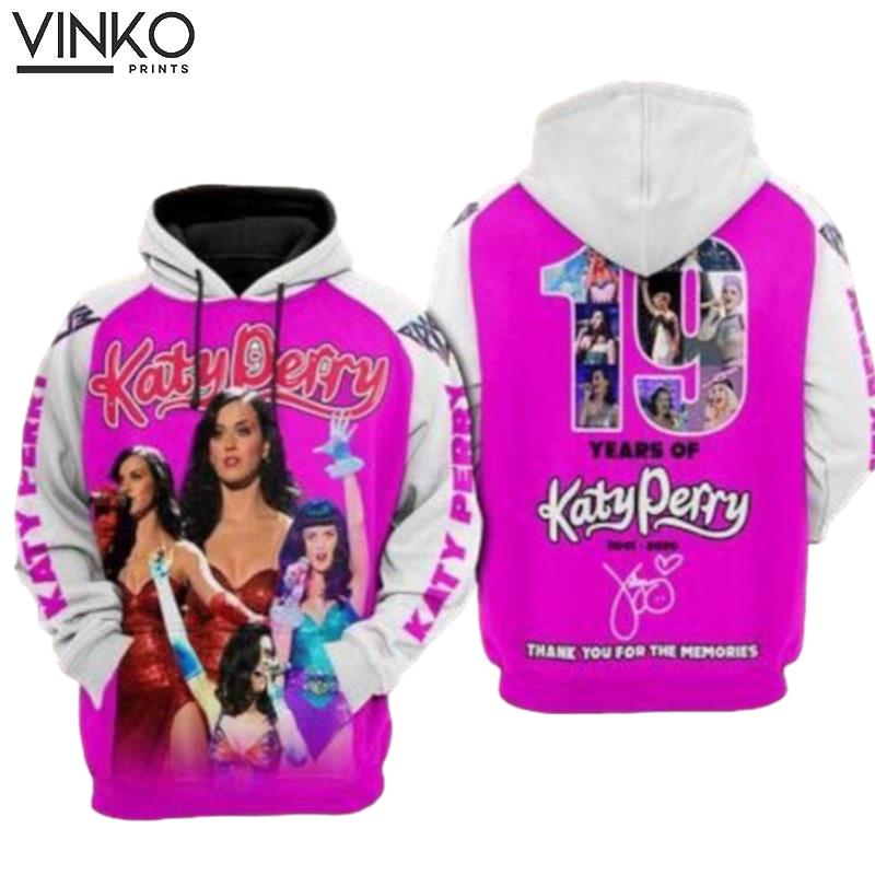 Katy Perry 19Th Anniversary And Pered Custom Katy Perry Graphic Hoodie