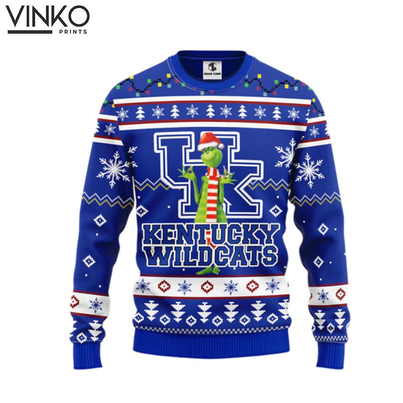 Kentucky Wildcats Funny Grinch Ugly Christmas Sweater