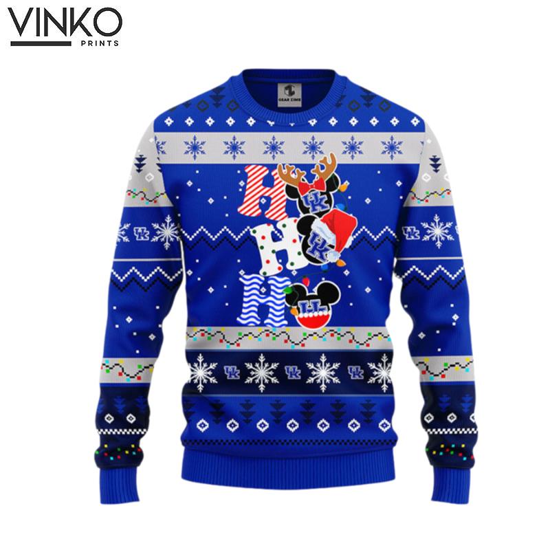 Kentucky Wildcats Hohoho Mickey Ugly Christmas Sweater