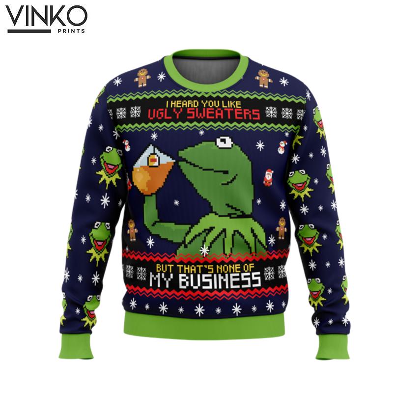 Kermit the Frog Ugly Christmas Sweater