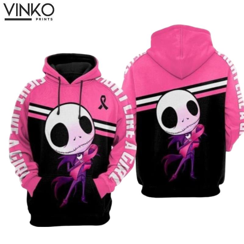 Kid Jack Skellington Br East Cancer Hoodie