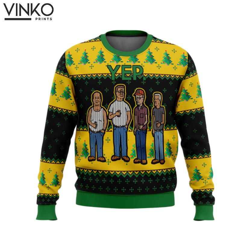 King of the Hill Yep Ugly Christmas Sweater