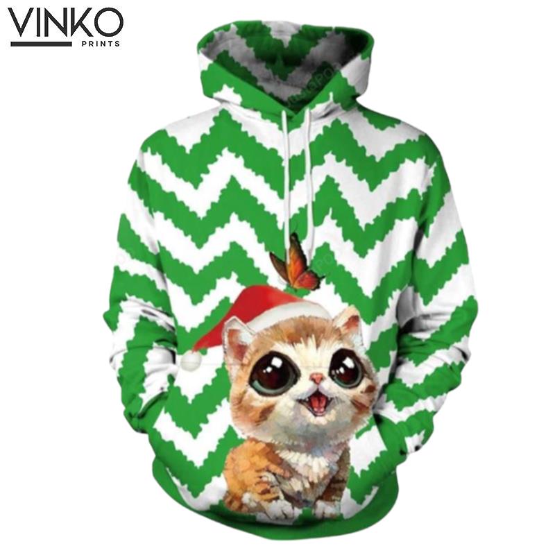 Kitten For Winter Christmas Hoodie