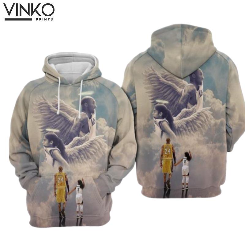 Kobe Bryant Angel Basketball V2 Kobe Bryant Kobe Bryant Hoodie