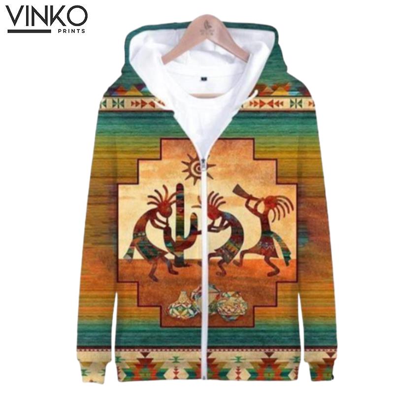 Kokopelli Myth Native American Hoodie