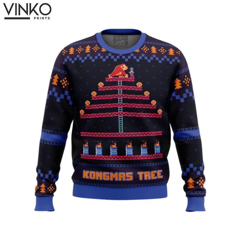 Kongmas Tree King Kong Ugly Christmas Sweater