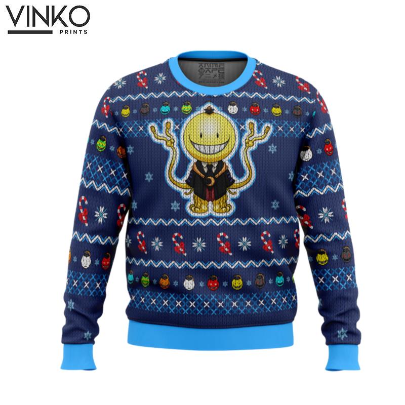 Koro Sensei Tentacles Assassination Classroom Ugly Christmas Sweater