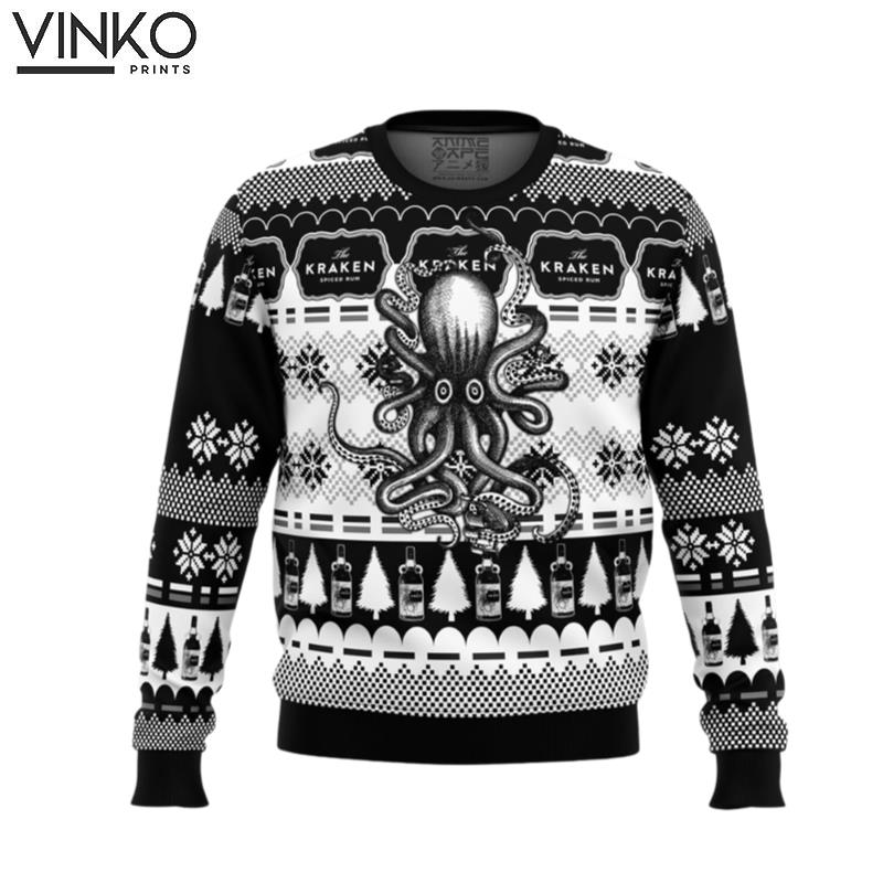 Kraken Black Spiced Rum Ugly Christmas Sweater