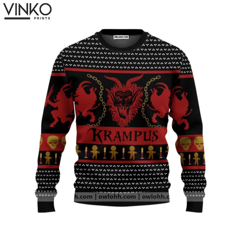 Krampus HZ120701 Ugly Christmas Sweater