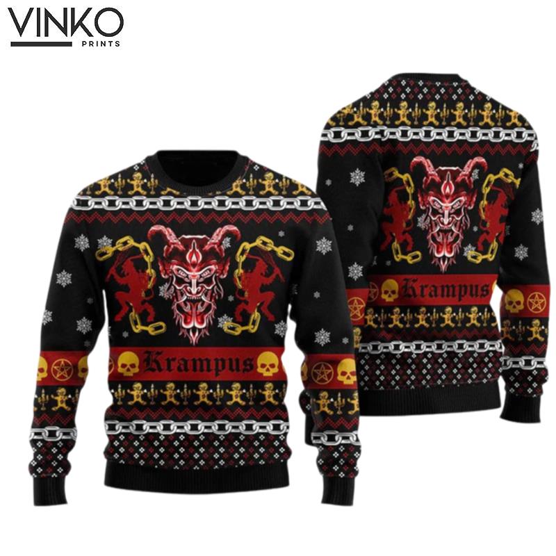 Krampus Horror Ugly Christmas Sweater