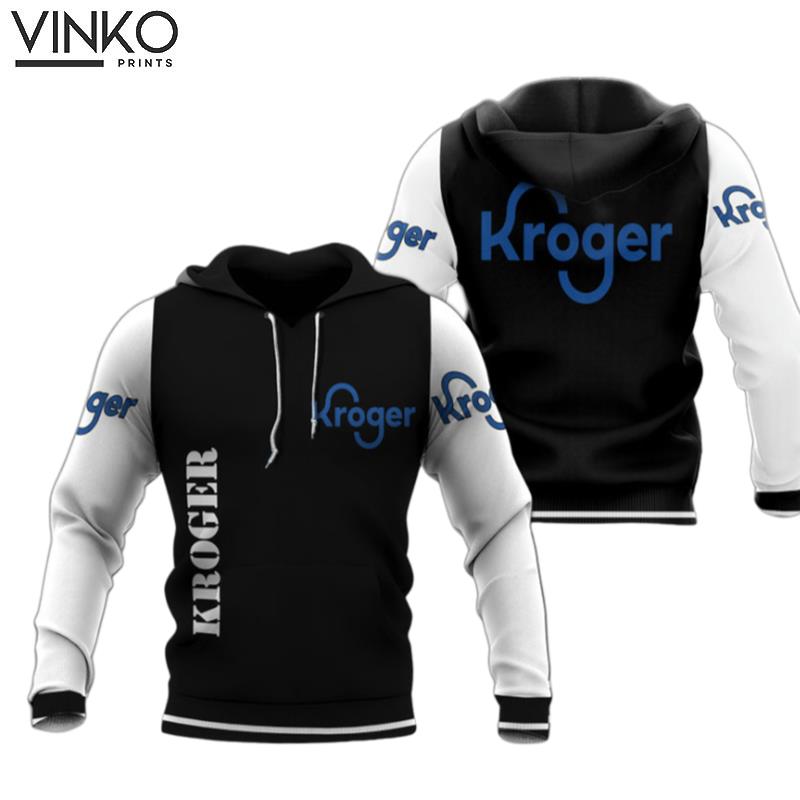 Kroger Logo My Heart Black And White Hoodie