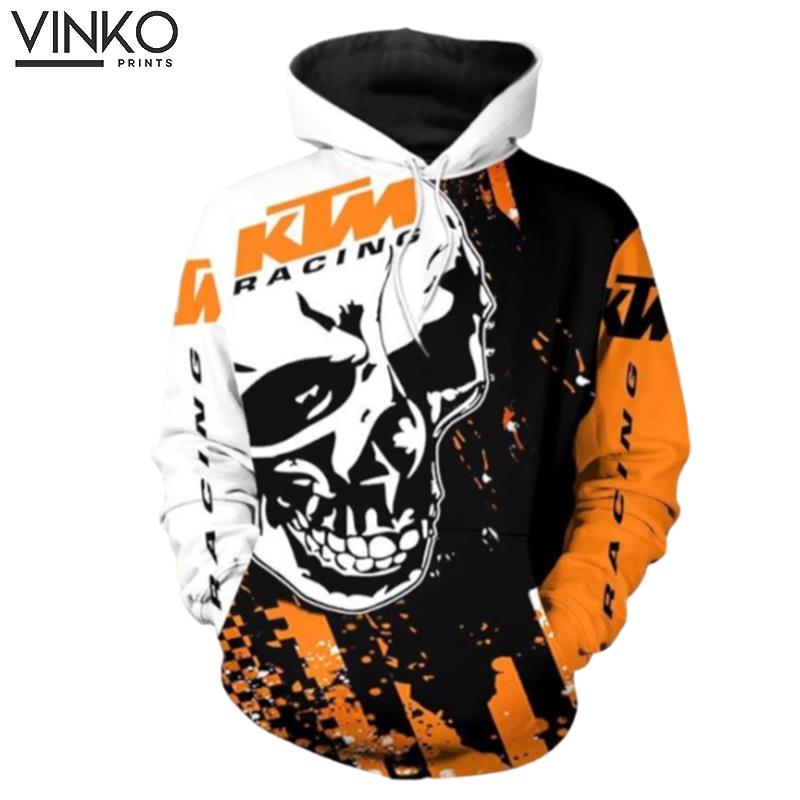 Ktm Racing Skull Hoodie