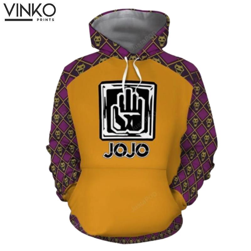 Kujo Jotaro Logo Jojo Bizarre Adventure Hoodie