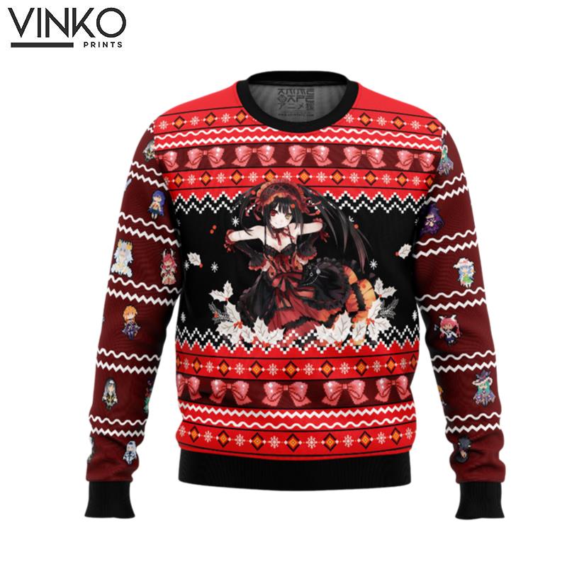 Kurumi Tokisaki Date A Live Ugly Christmas Sweater