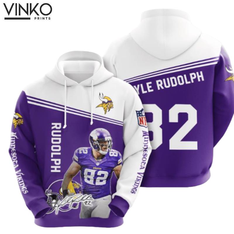 Kyle Rudolph 82 Minnesota Vikings Hoodie