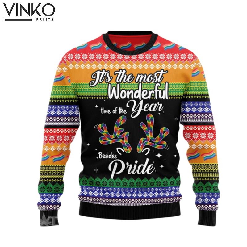 LGBT Beside Pride Ugly Christmas Sweater