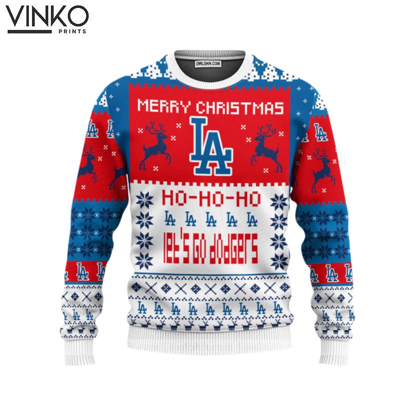 La Dodgers Merry Christmas Ugly Christmas Sweater