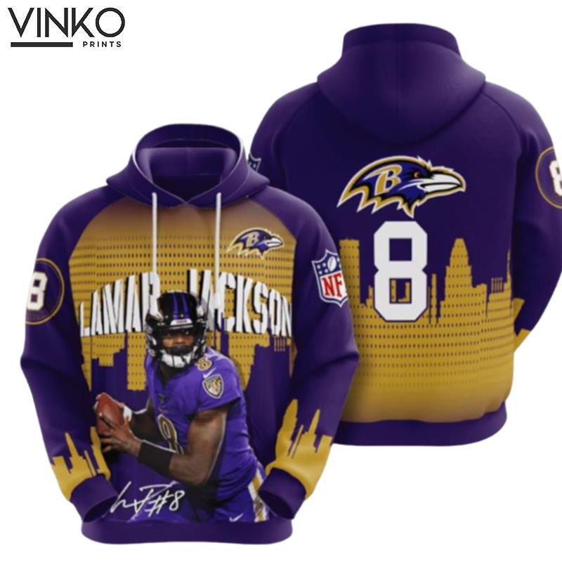 Lamar Jackson Baltimore Ravens Hoodie