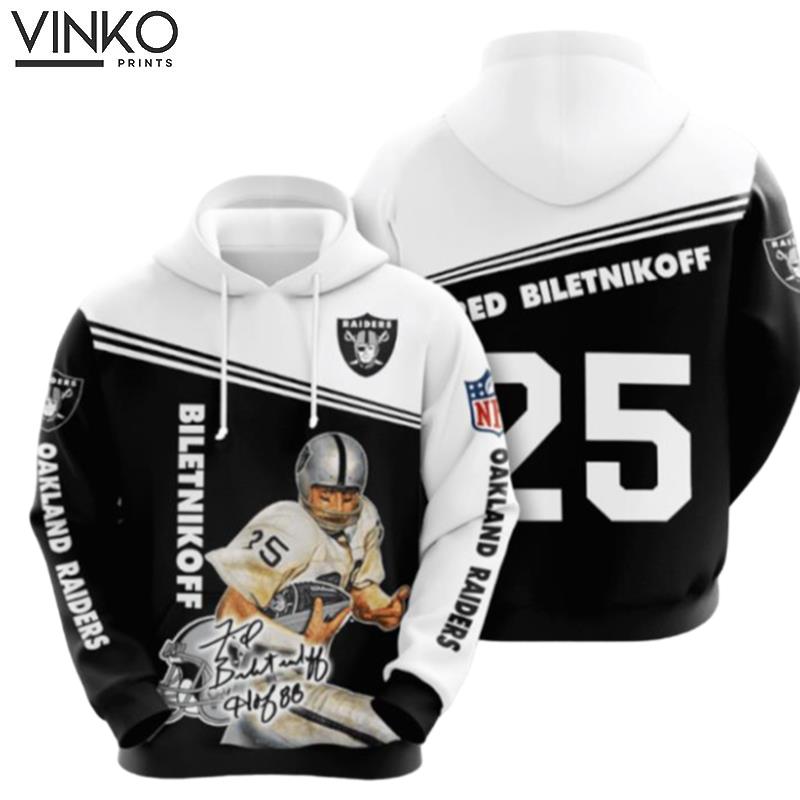 Las Vegas Raiders Fred Biletnikoff 25 Hoodie