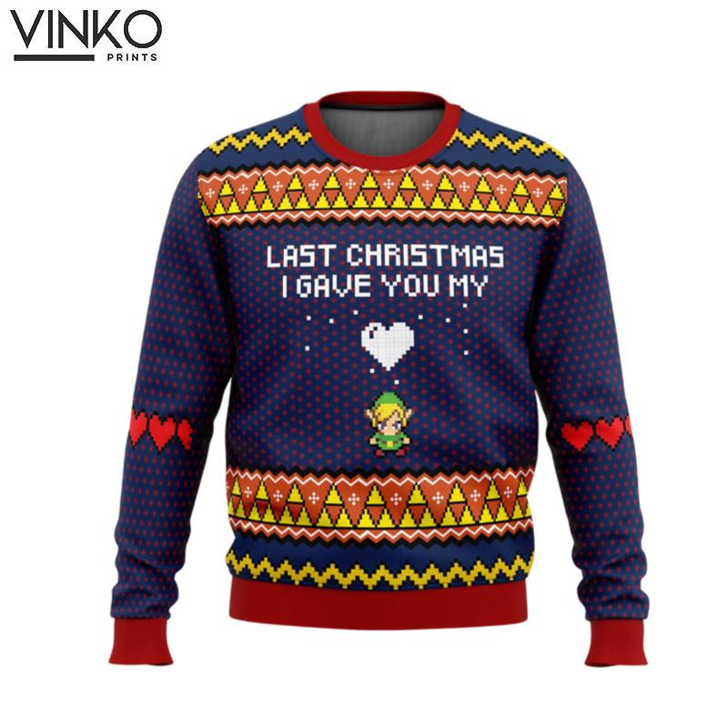 Last Christmas I Gave You My Heart Zelda Ugly Christmas Sweater