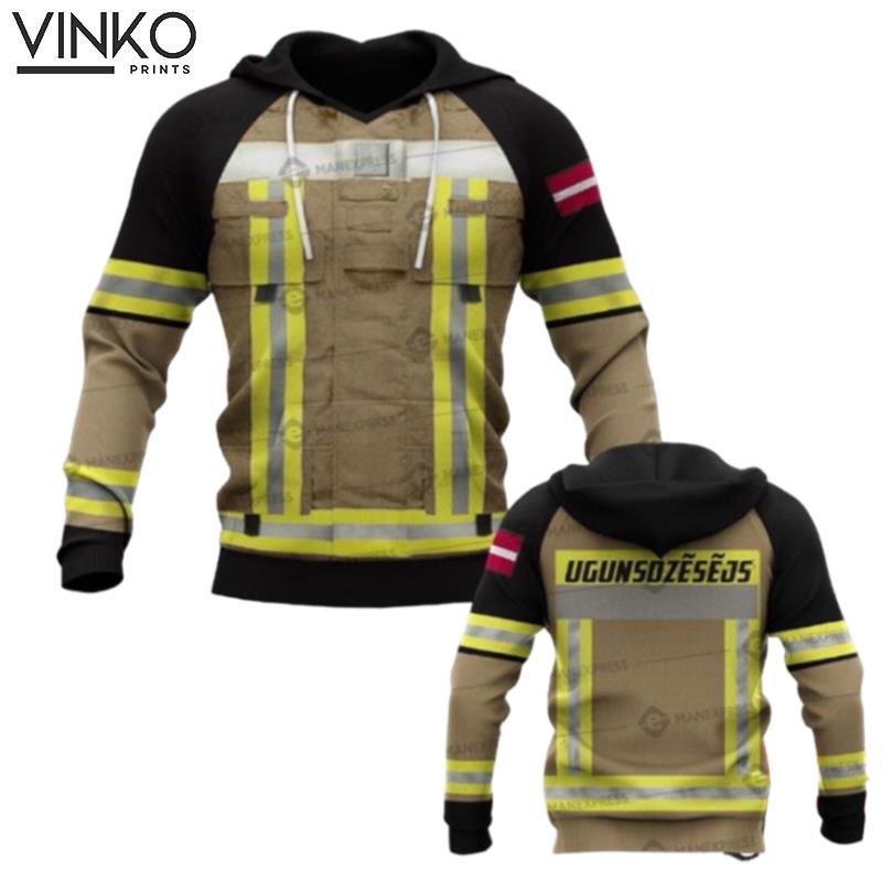 Latvian Firefighter Hoodie