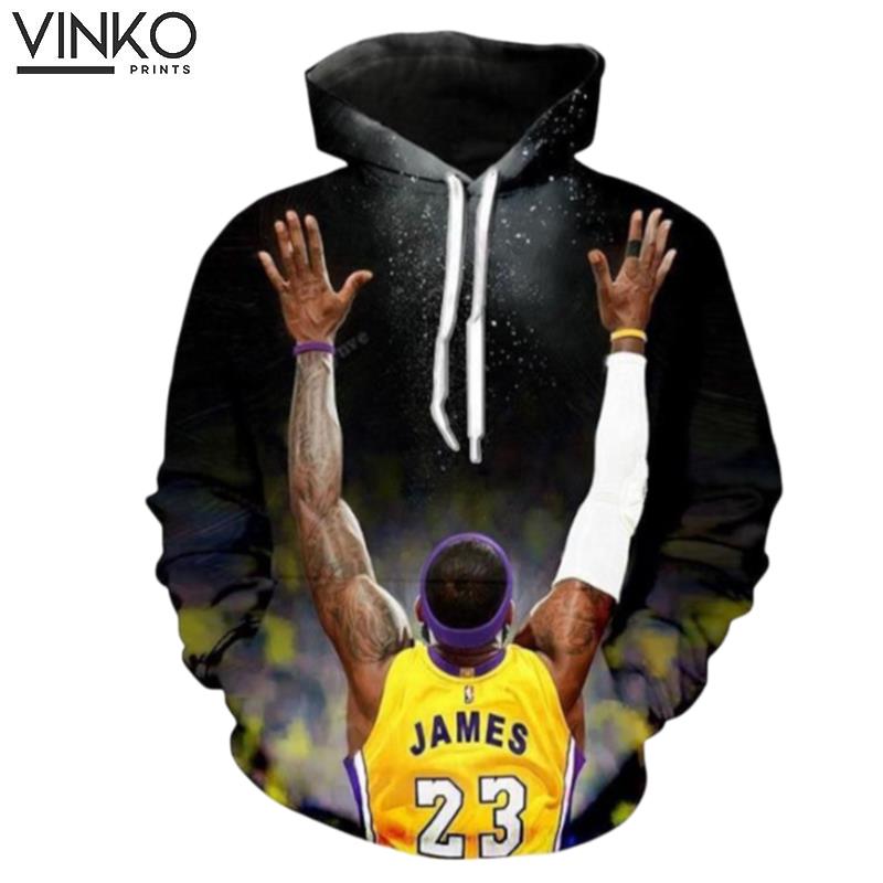 Lebron James Lakers And Pered Custom Lebron James Graphic Hoodie