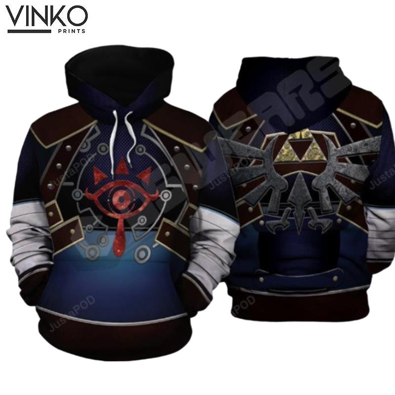 Legend Of Zelda Shieka Inspired Hoodie