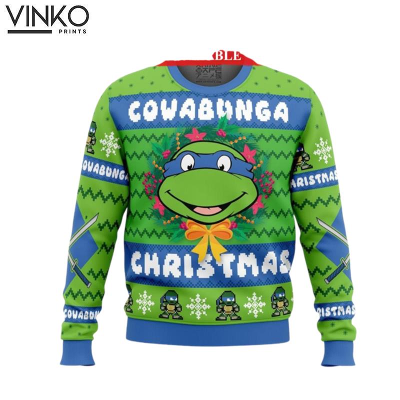 Leonardo TMNT Teenage Mutant Ninja Turtles Ugly Christmas Sweater