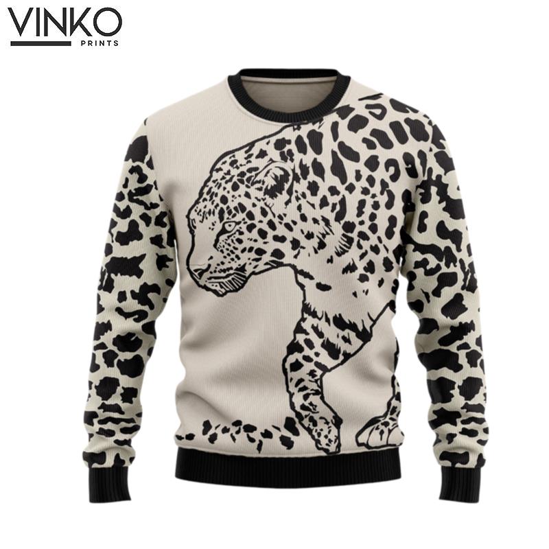 Leopard Pattern T1510 Ugly Christmas Sweater