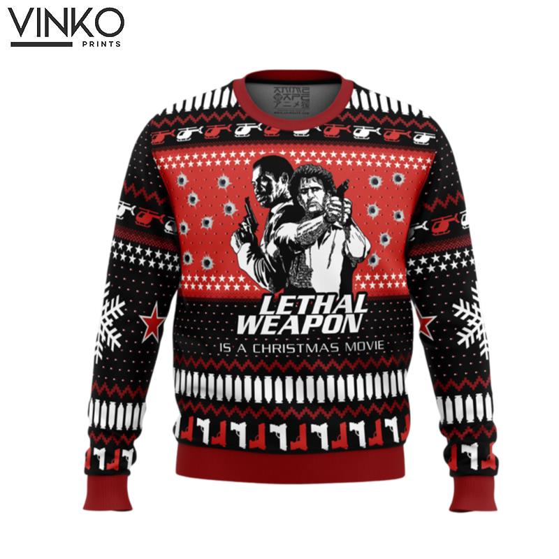 Lethal Weapon Is a Christmas Movie Ugly Christmas Sweater