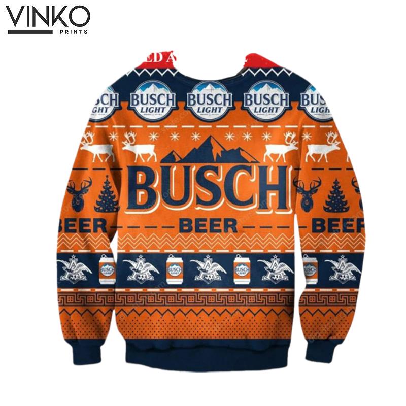 Light Beer Beer Orange Christmas 3D Ugly Christmas Sweater