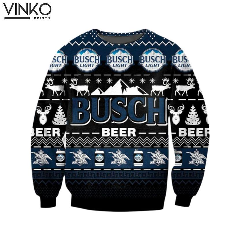 Light Beer Merry All Over Print Ugly Christmas Sweater