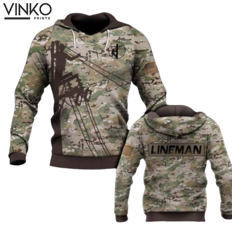 Lineman Camo Hoodie