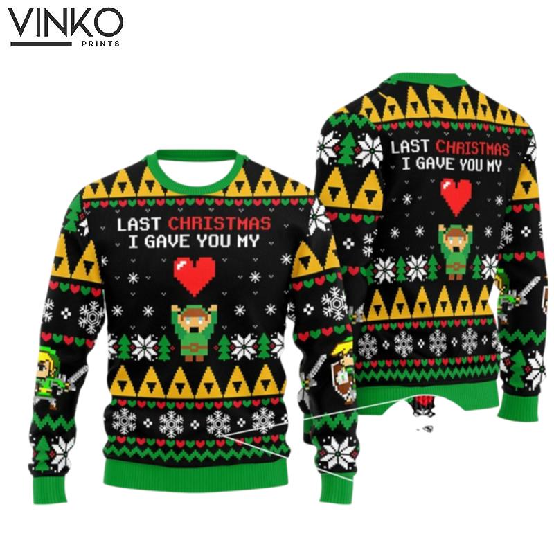 Link To My Heart Funny Christmas Game Ugly Christmas Sweater