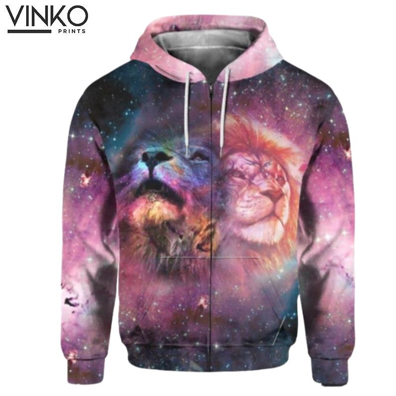 Lion Head Galaxy Hoodie