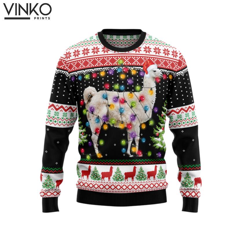 Llama Hit That D1410 Ugly Christmas Sweater