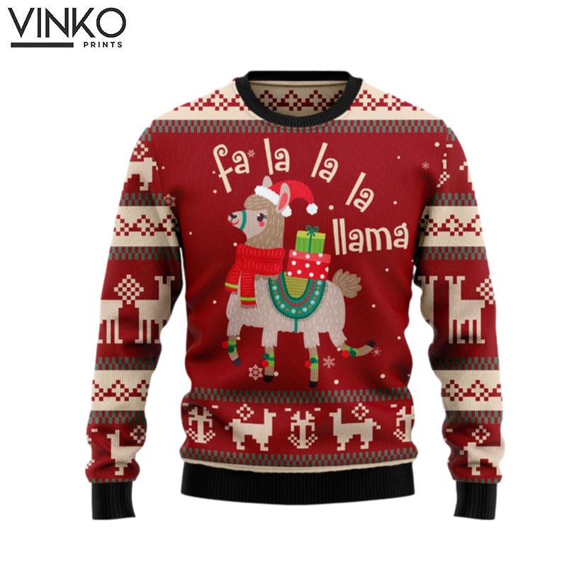 Llama Lalala T309 Ugly Christmas Sweater