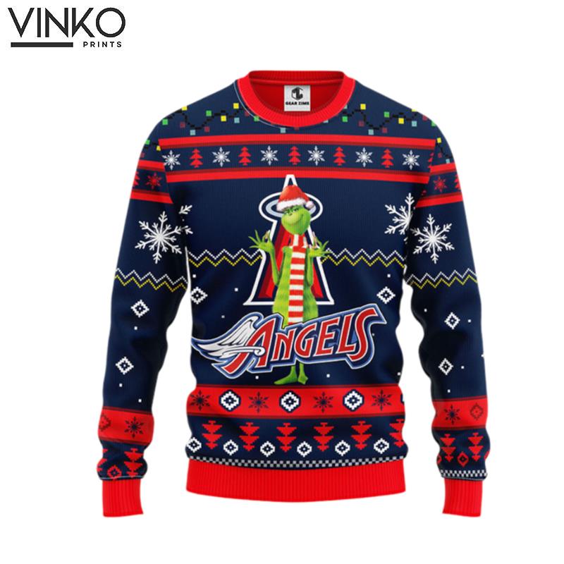 Los Angeles Angels Funny Grinch Ugly Christmas Sweater