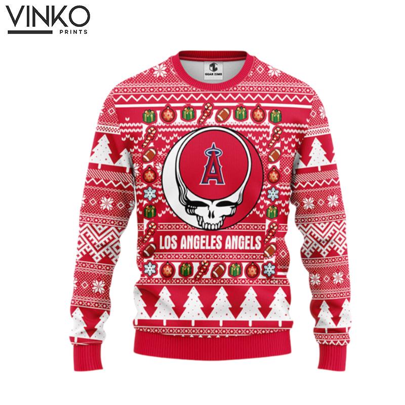 Los Angeles Angels Grateful Dead Ugly Ugly Christmas Sweater