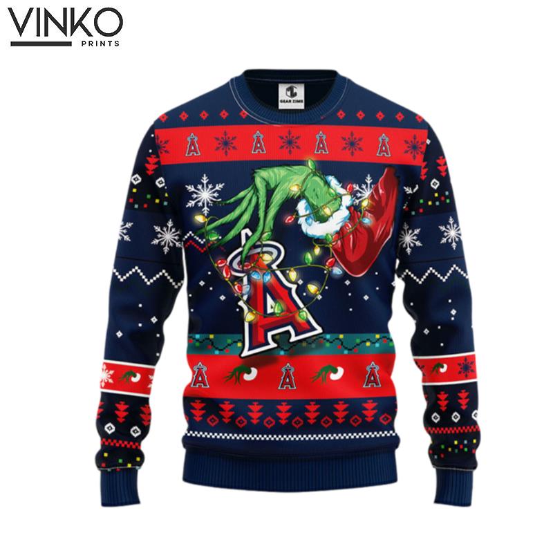 Los Angeles Angels Grinch Ugly Christmas Sweater