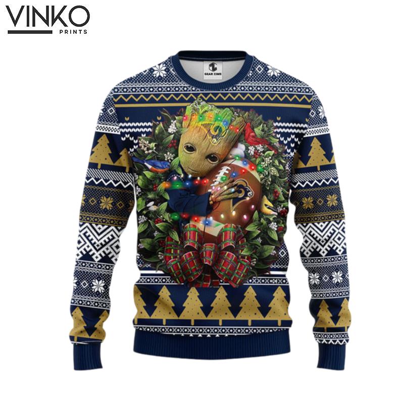 Los Angeles Rams Groot Hug Ugly Christmas Sweater