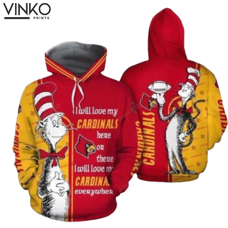 Louisville Cardinals Skull Hoodie