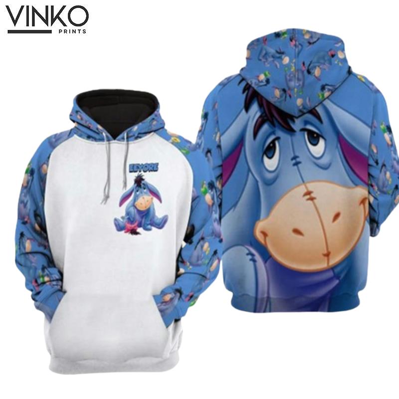 Love Eeyore Donkey Winnie The Pooh Cartoon Character Hoodie