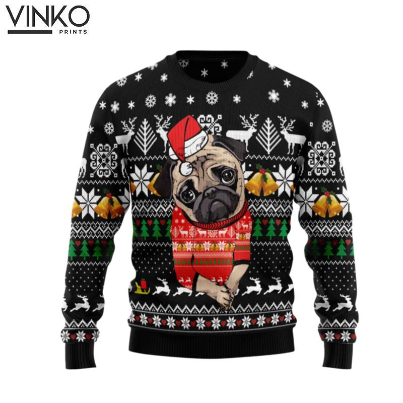 Lovely Pug TG5129 Ugly Christmas Sweater