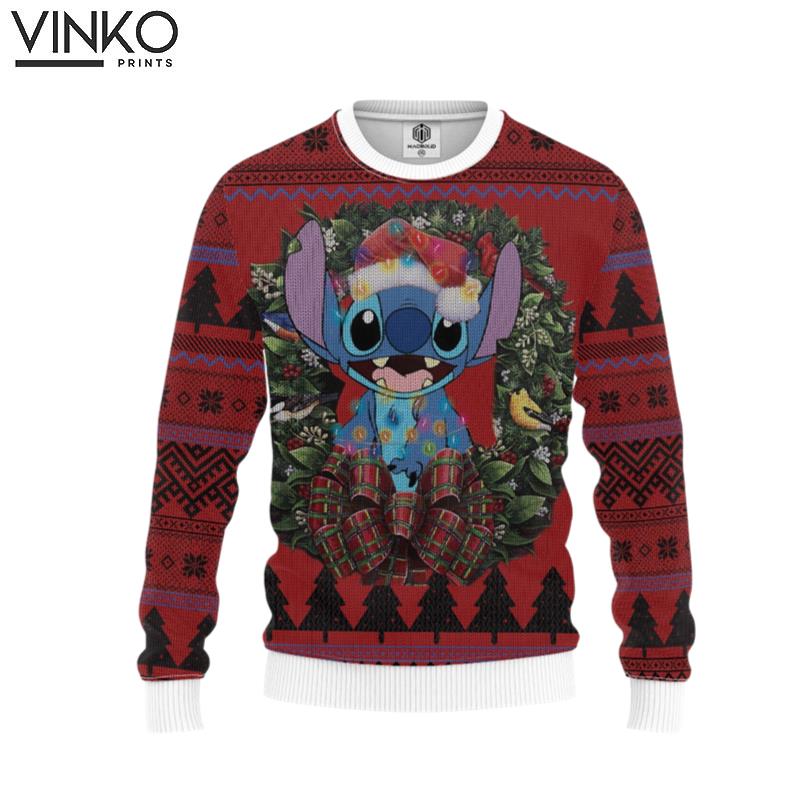 Lovely Stitch Custom Ugly Christmas Sweater