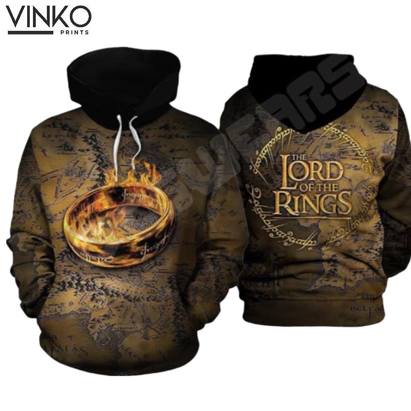 Loword Of The Rings Ring Of Power Hoodie