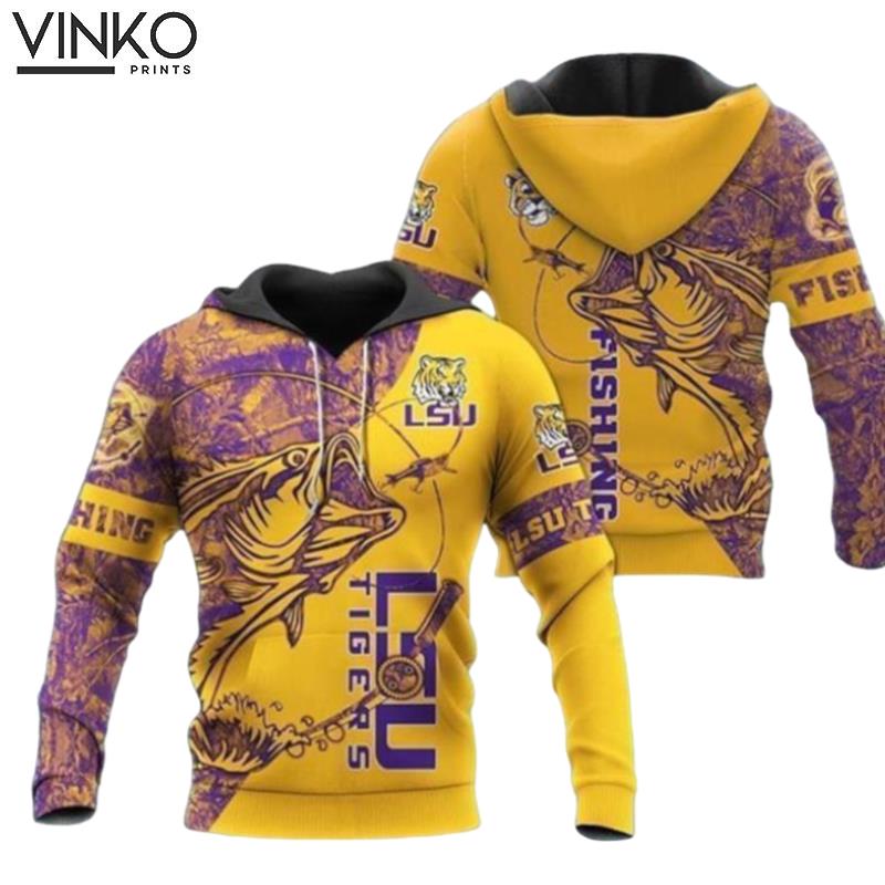 Lsu Tigers Ncaa Fan Fishing Hoodie