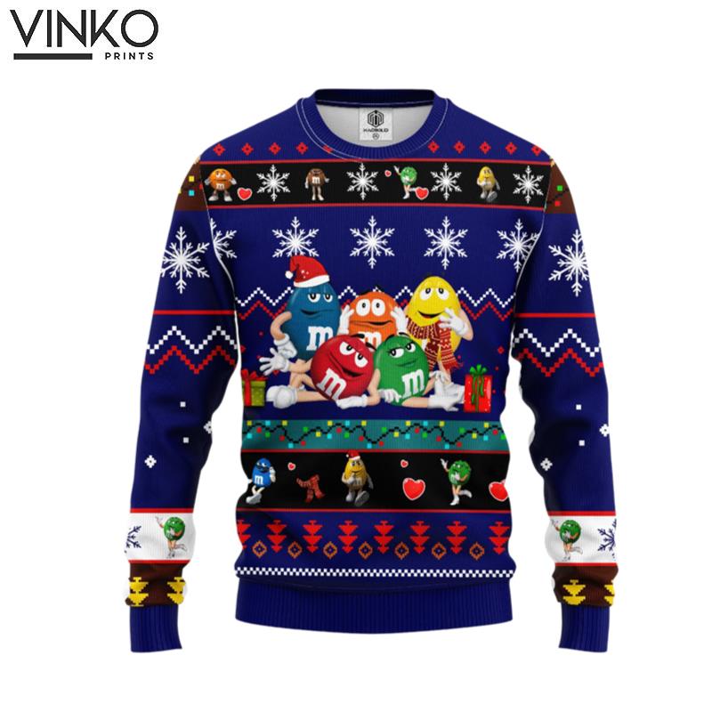 MM Chocolate Blue Ugly Christmas Sweater